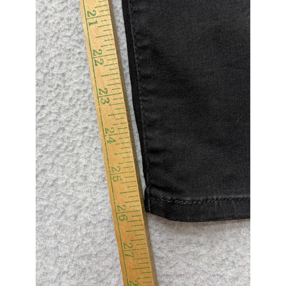 Levis Classic Straight Jeans Womens 8 Short Black Dark Wash Mid Rise Stretch - Picture 7 of 14